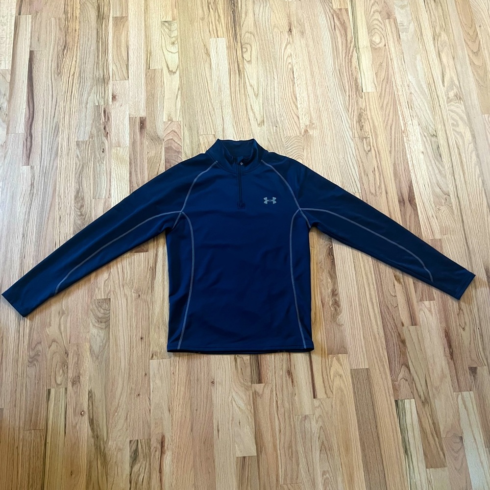 Under Armour Coldgear Fitted Quarter-zip Jacket Size MEDIUM